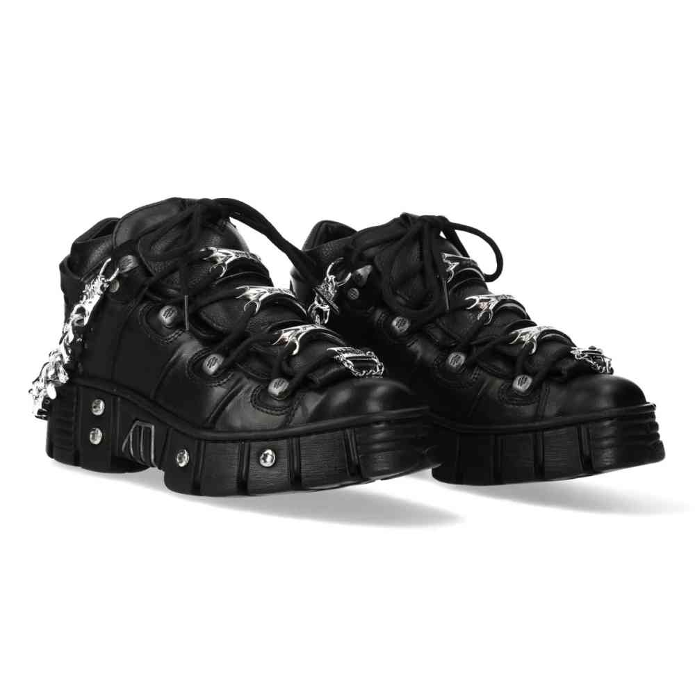 New Rock - M-WALL216-C1 Plateau sneakers - Zwart